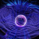 Artist’s concept of information falling into a black hole